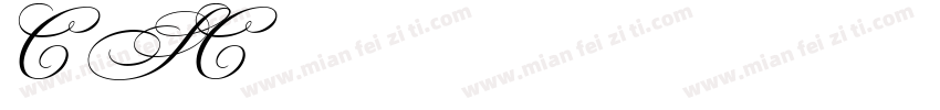 Calissha Script Capitals字体转换